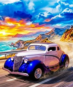 1936 Ford Window Coupe Paint By Numbers