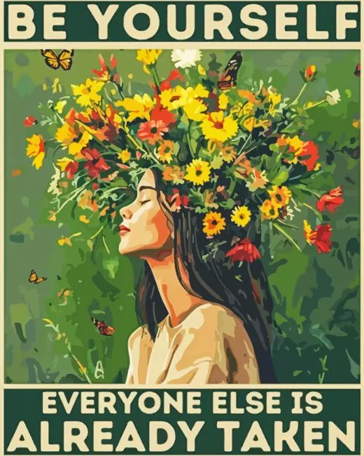 Be Yourself paint by number Be Yourself Paint By Numbers