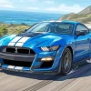 Blue Ford GT500 Paint By Numbers