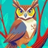 Brown Owl Paint By Numbers