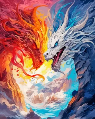 Duality Of Fire Paint By Numbers