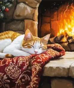 Fireplace Warmth Paint By Numbers