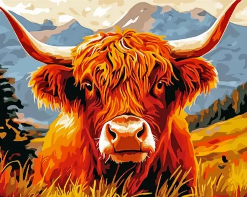 Golden Highland Paint By Numbers