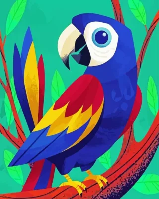 Macaw Bird Paint By Numbers