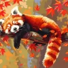 Relaxed Red Panda Paint By Numbers