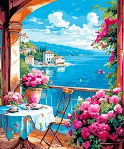 Seaside Bloom Paint By Numbers