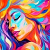 Colorful Lady Paint By Numbers