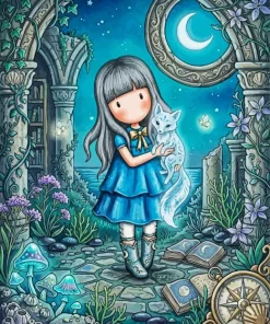 Gorjuss Girl With Apple Basket Paint By Numbers