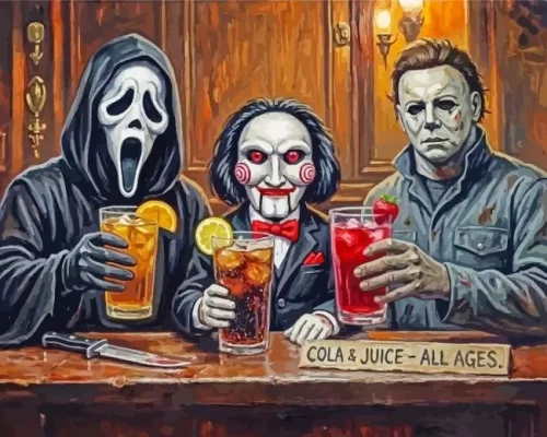 Friends Having A drink Paint By Numbers 