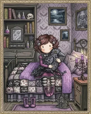 goth Gorjuss paint by numbers