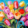 Vibrant Tulips Paint By Numbers