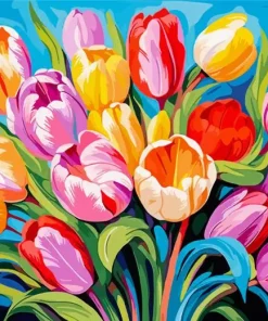 Vibrant Tulips Paint By Numbers