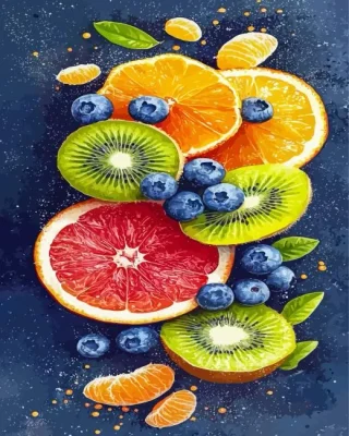 Aesthetic Fruits Paint By Numbers 