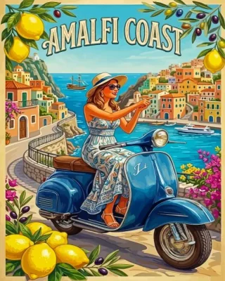 Amalfi Coast Paint By Numbers 