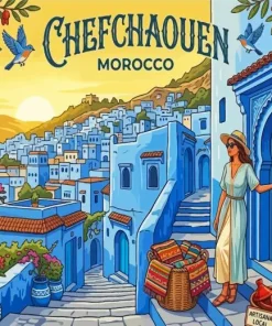 Chefchaouen Morocco Paint By Numbers