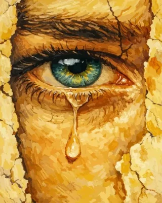 Crying Eye Paint By Numbers 