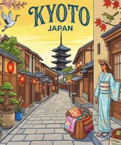 Kyoto Trip paint by numbers