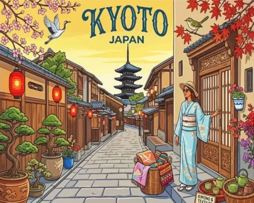 Kyoto Trip paint by numbers