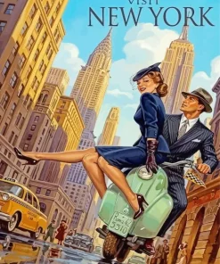 New York City Couple Paint By Numbers