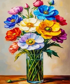 Colorful Flowers Paint By Numbers