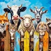 Cute Animals Art Paint By Numbers