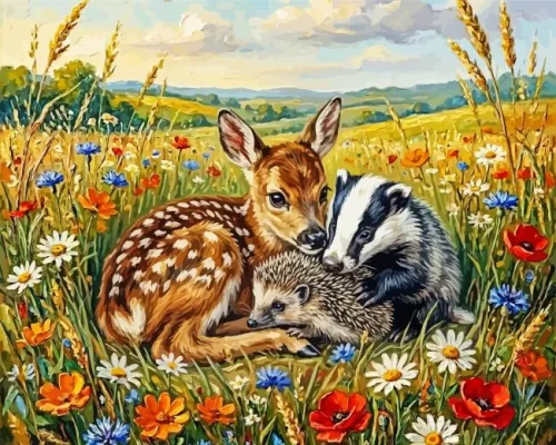 Cute Animals Paint By Numbers