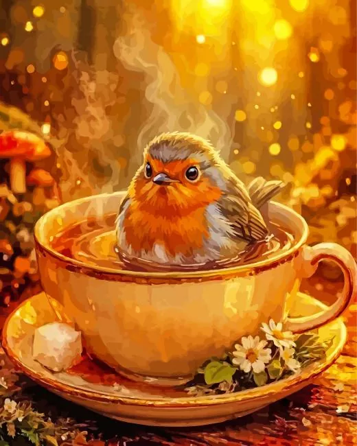 cute bird paint by number Cute Bird Paint By Numbers