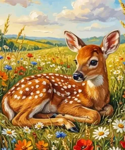 Cute Deer Paint By Numbers