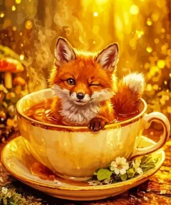 Cute Fox Paint By Numbers
