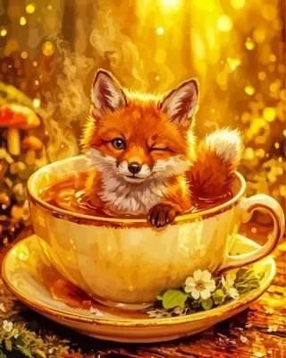 Cute Fox Paint By Numbers 