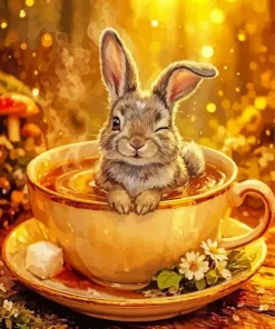 Cute Rabbit Paint By Numbers