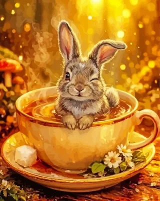 Cute Rabbit Paint By Numbers 