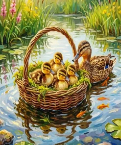Family Ducks Paint By Numbers