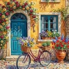 Floral Bike Paint By Numbers