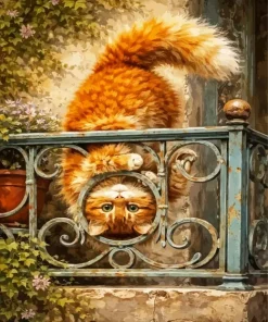 Funny Cat Paint By Numbers