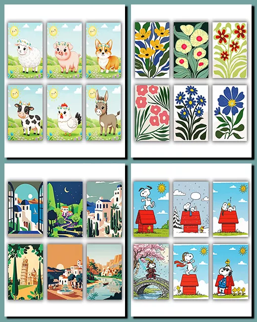 Mini Paint By Numbers Kits