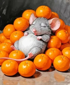 Sleepy Mouse Paint By Numbers