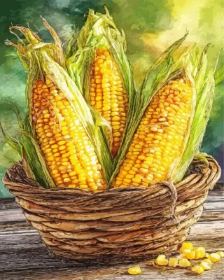 Tasty Corn Paint By Numbers