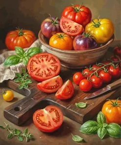 Vegetables Art Paint By Numbers