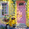 Yellow Motorcycle Paint By Numbers
