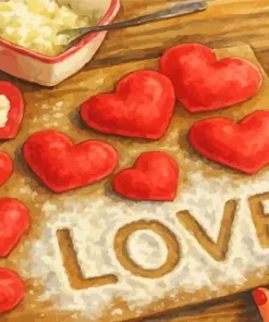 Baking Hearts Paint By Numbers