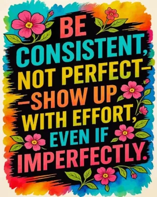 Be Consistent Paint By Numbers 