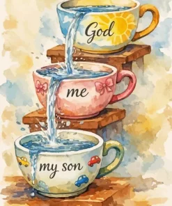 Blessed Cups Paint By Numbers