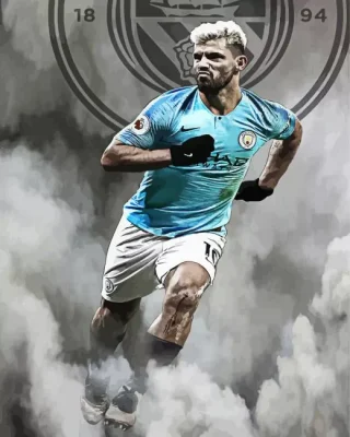 Kun Aguero Paint By Numbers 