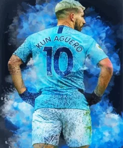 Sergio Aguero Art Paint By Numbers