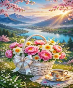 Aesthetic Flowers Paint By Numbers