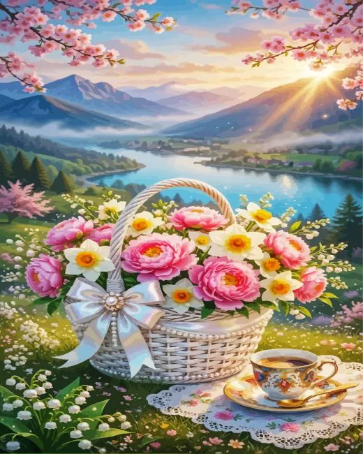 aesthetic flowers paint by numbers Aesthetic Flowers Paint By Numbers