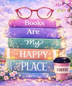 Books Are My Happy Place Paint By Numbers