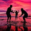 Family Having Fun Paint By Numbers