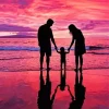 Family Silhouette Paint By Numbers